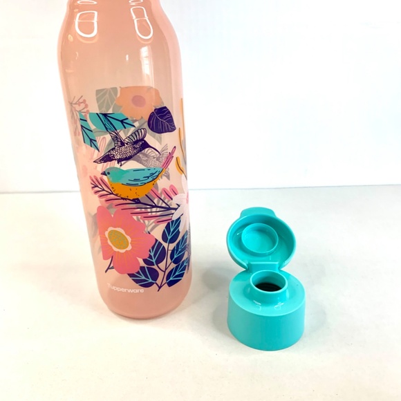 New TUPPERWARE Pink Crossbody Case/lunch bag & Tropical 25 OZ Eco Water Bottle - Picture 11 of 16